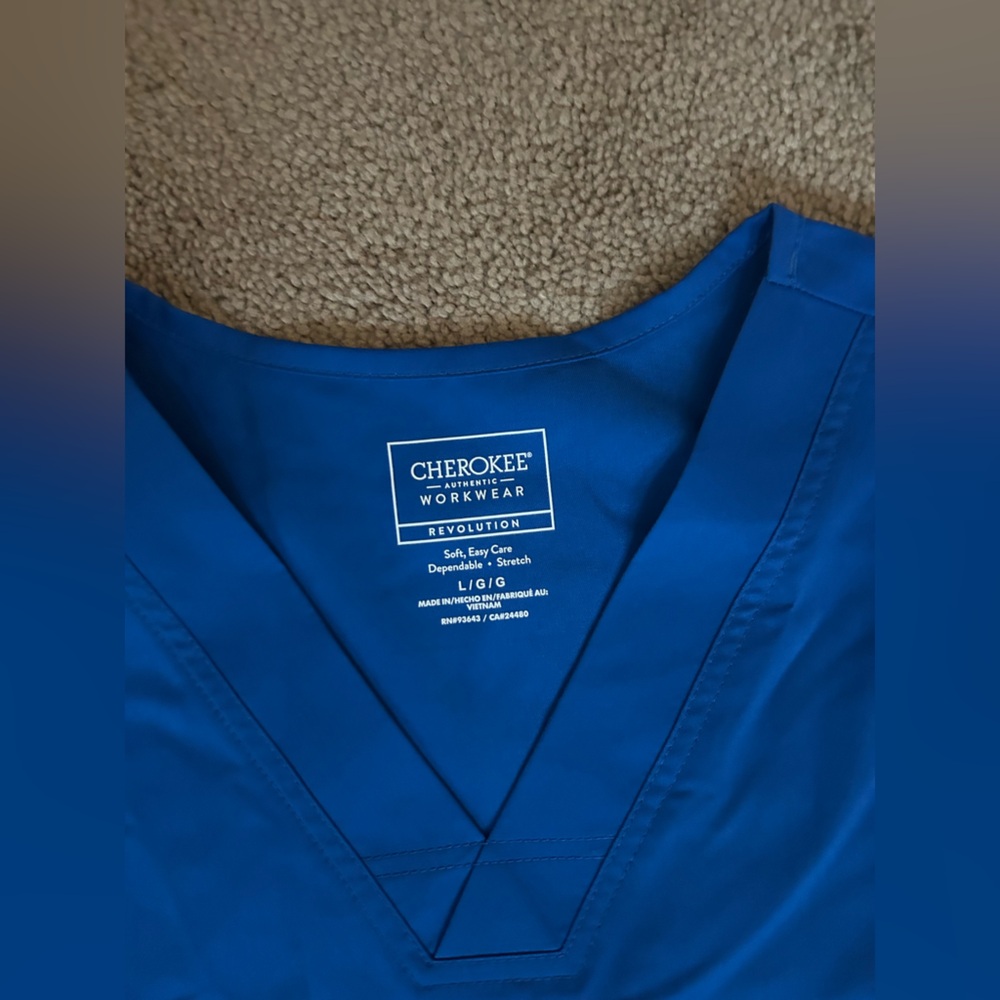 Cherokee Men's Blue Scrub Set - Size L - Picture 9 of 11